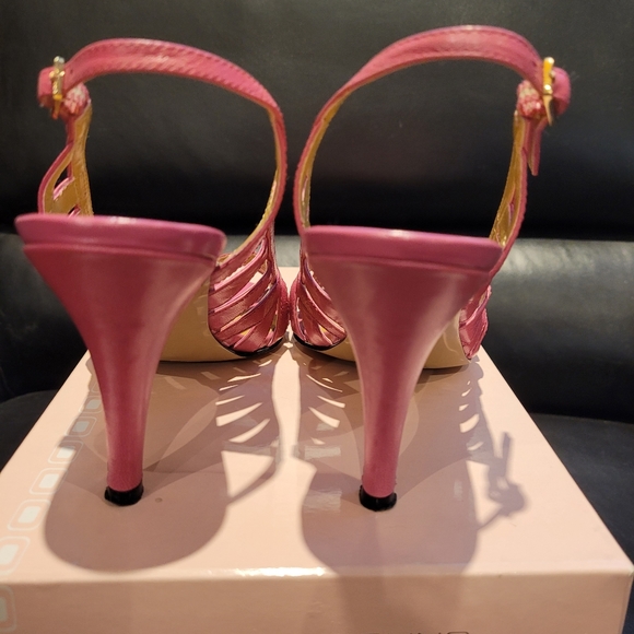 Bandolino - Leather Sandals in Fuchsia Pink Size 6.5M - Picture 7 of 7